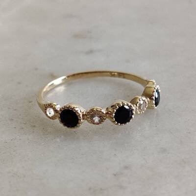 Bague en or et Onyx pour femme