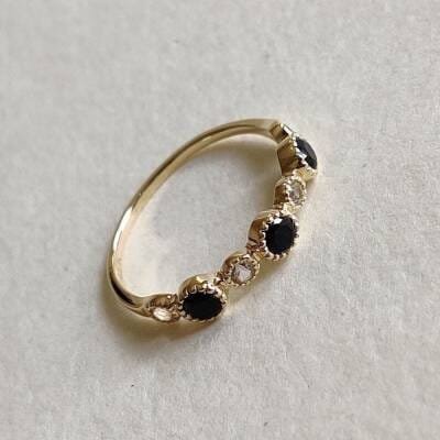 Bague en or et Onyx pour femme