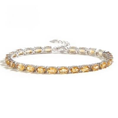 Bracelet en argent et Citrine