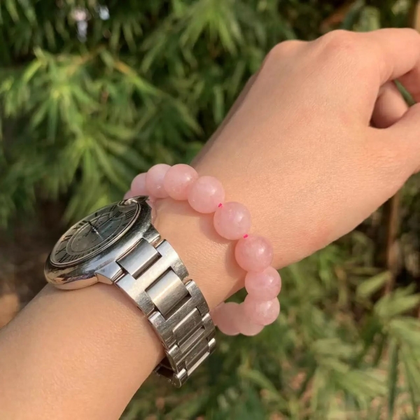 Bracelet en perles de Morganite