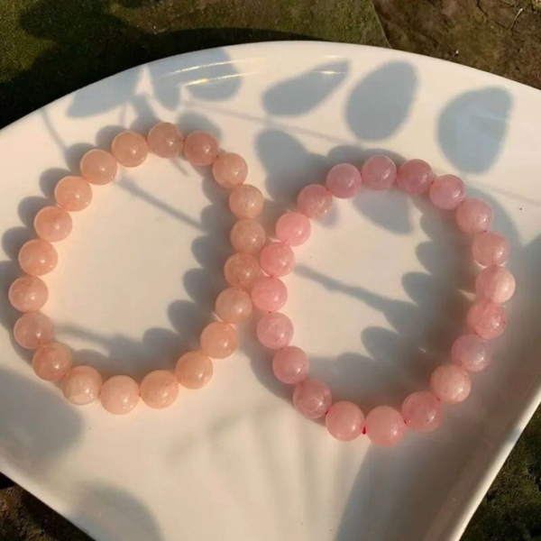 Bracelet en perles de Morganite