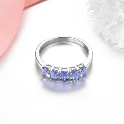 Bague en argent et Tanzanite