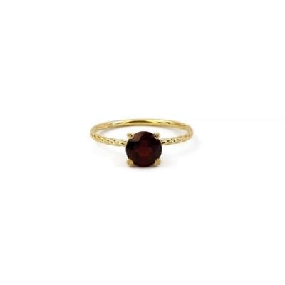 Bague en or jaune et Grenat