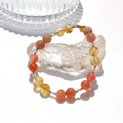 Bracelet en Cornaline et Citrine