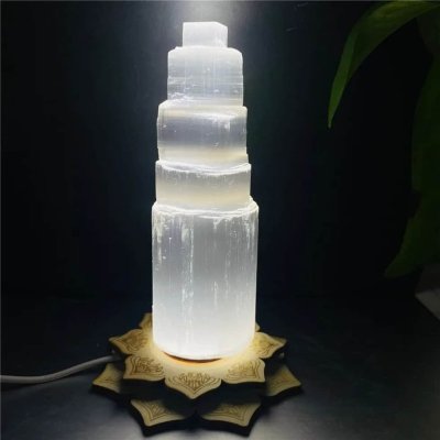 Lampe en Sélénite du Maroc