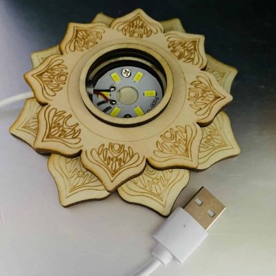 Lampe en Sélénite du Maroc
