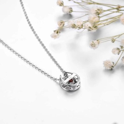 Pendentif en argent et Grenat