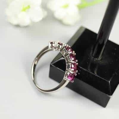 Bague en Grenat rhodolite