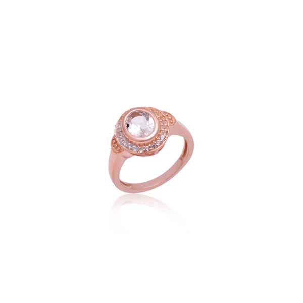 Bague en argent et Morganite