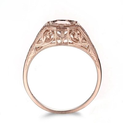 Bague en or rose et Morganite