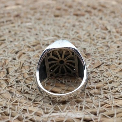 Bague en argent et Larimar pour homme