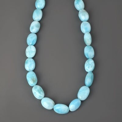 Collier en véritable pierre de Larimar