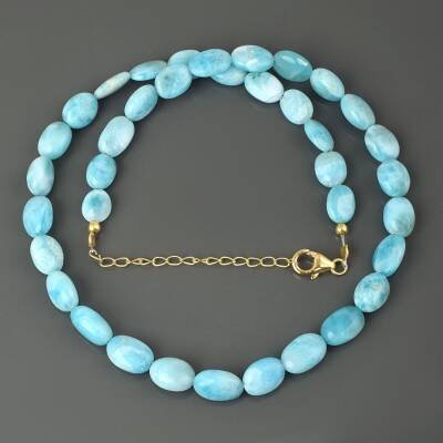 Collier en véritable pierre de Larimar