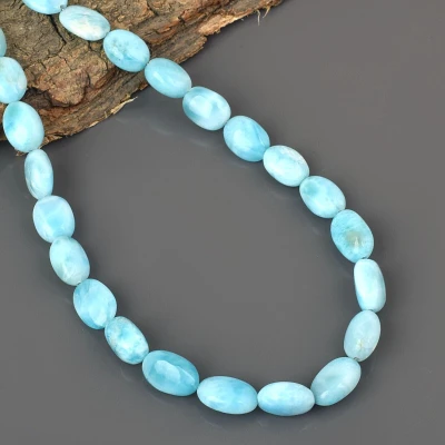 Collier en véritable pierre de Larimar