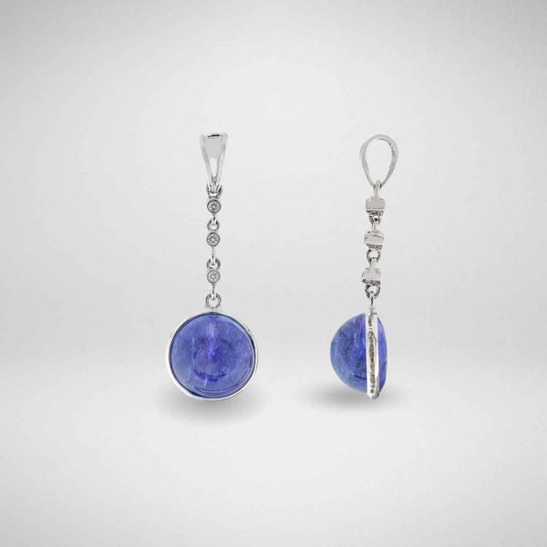 Pendentif en or blanc et Tanzanite