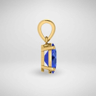Pendentif en or jaune et Tanzanite