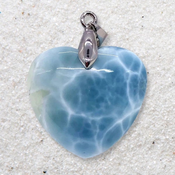 Pendentif en pierre de Larimar