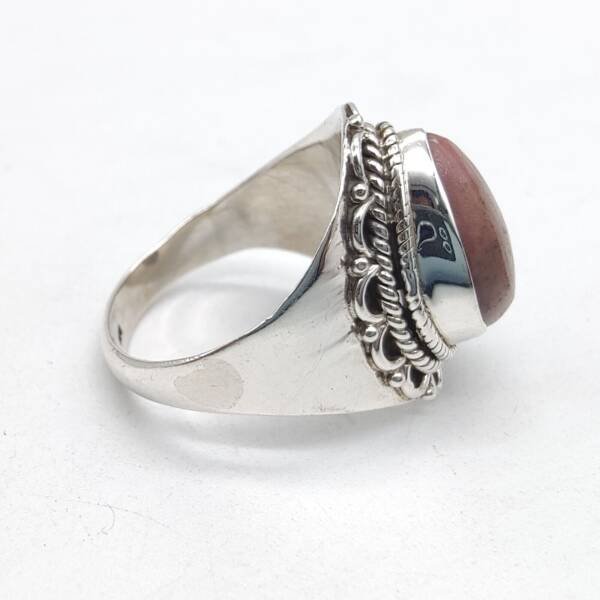 Bague en argent et Rhodonite