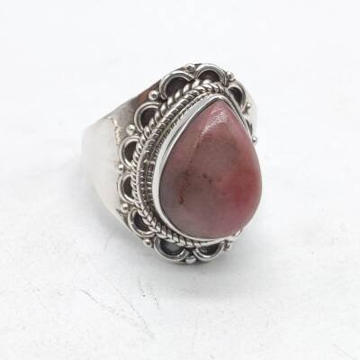 Bague en argent et Rhodonite