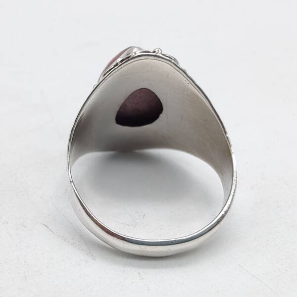 Bague en argent et Rhodonite