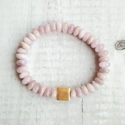 Bracelet en Kunzite rose