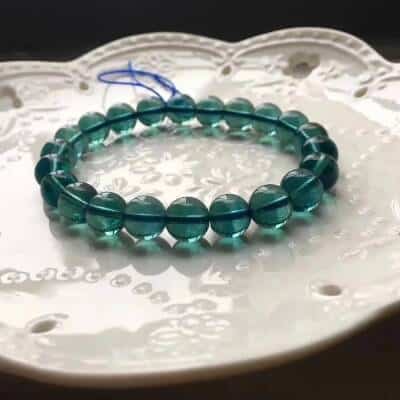 Bracelet en fluorite bleue