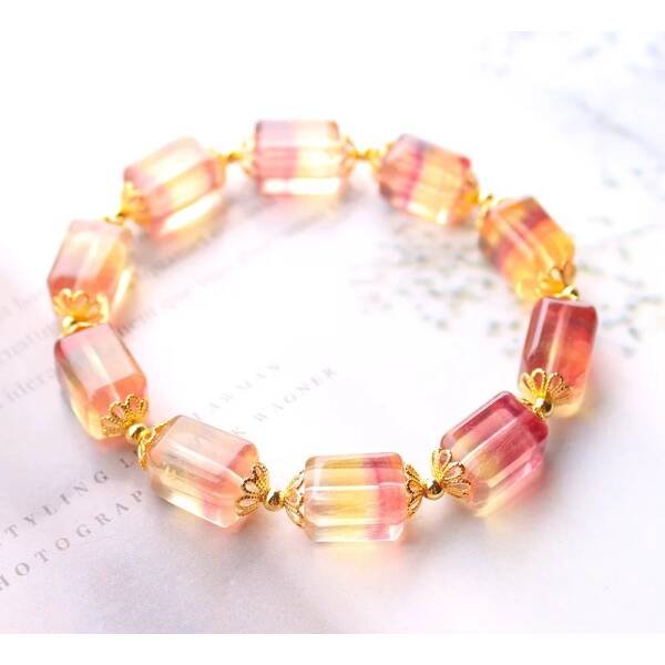 Bracelet en fluorite jaune