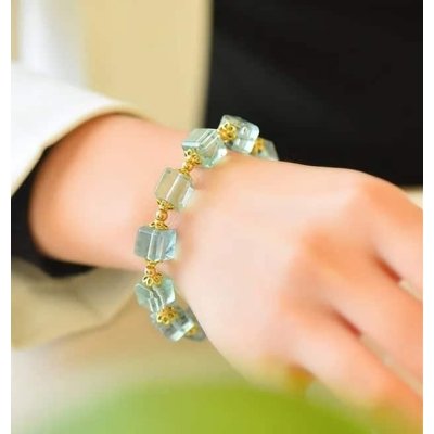 Bracelet en fluorite verte
