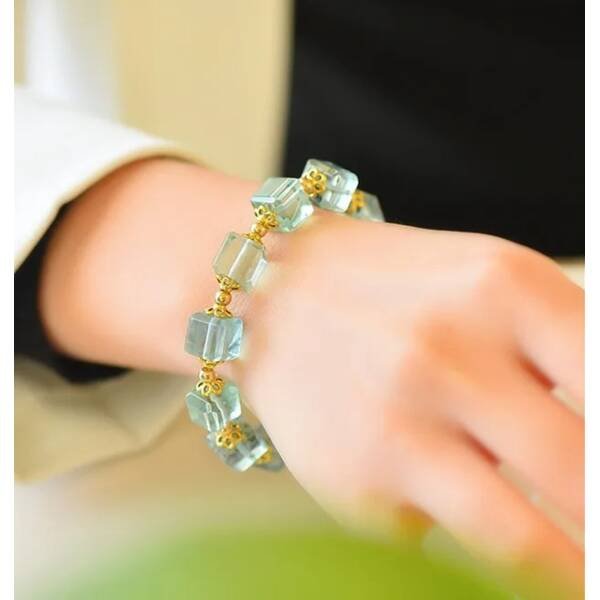 Bracelet en fluorite verte