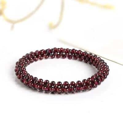 Bracelet en perles de Grenat