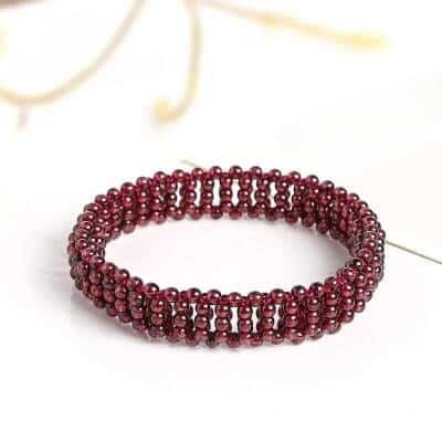 Bracelet en perles de Grenat