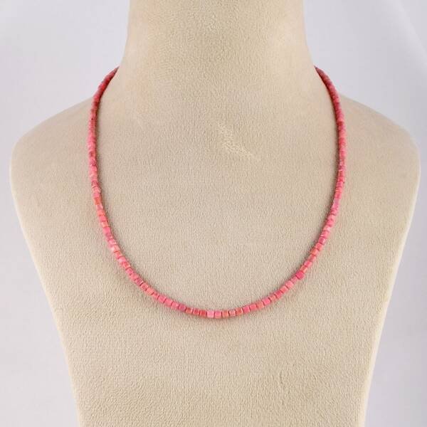 Collier en Rhodonite