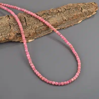 Collier en Rhodonite