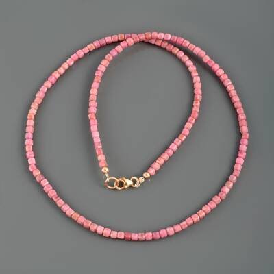 Collier en Rhodonite