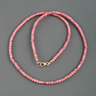 Collier en Rhodonite