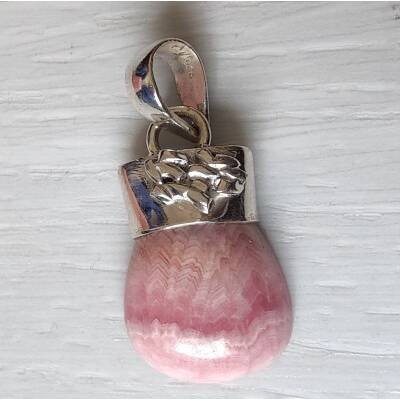 Pendentif en argent et Rhodonite