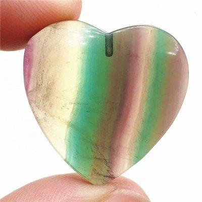 Pendentif en fluorite arc-en-ciel