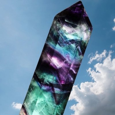 Pointe de fluorite