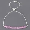 Bracelet en argent et morganite rose
