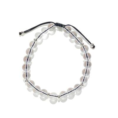 Bracelet en cristal de roche pour homme