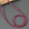 Collier en perles de spinelle rouge