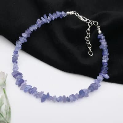 Bracelet en pierre tanzanite pour homme et femme