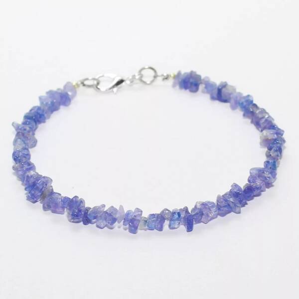 Bracelet en pierre tanzanite pour homme et femme