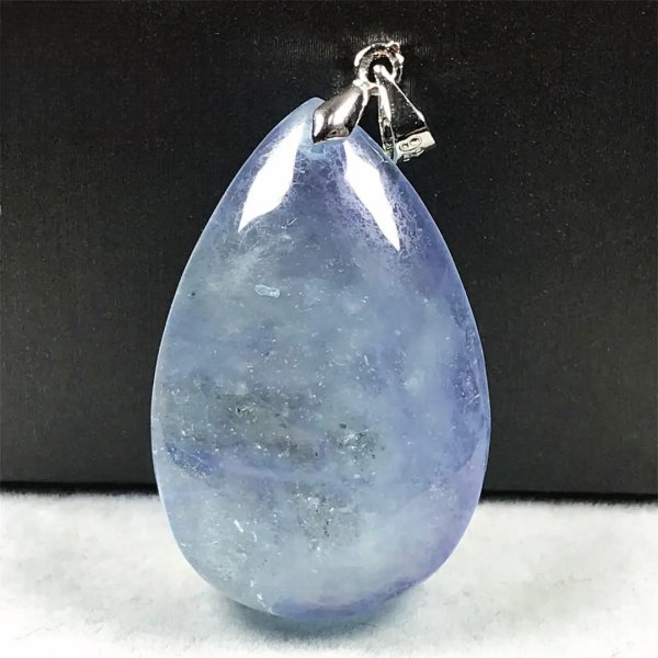Pendentif goutte en aigue-marine
