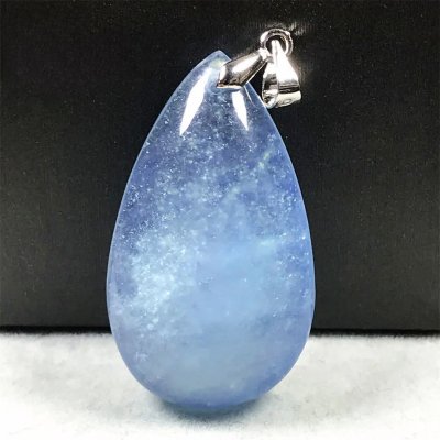Pendentif goutte en aigue-marine