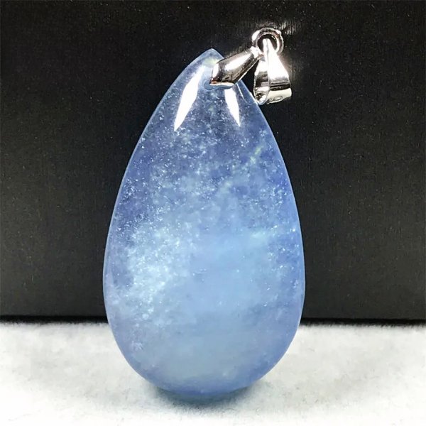 Pendentif goutte en aigue-marine