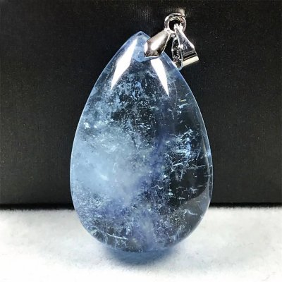 Pendentif goutte en aigue-marine