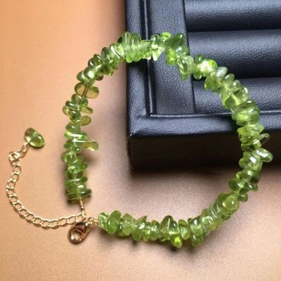 Bracelet en pierres de Péridot pour femme (