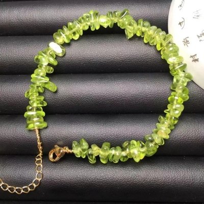 Bracelet en pierres de Péridot pour femme (