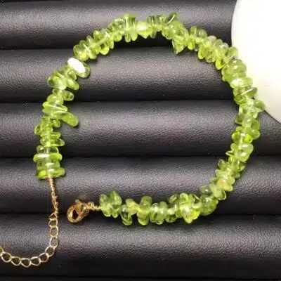 Bracelet en pierres de Péridot pour femme